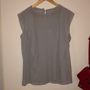 Women| Grey sleeveless Work Blouse